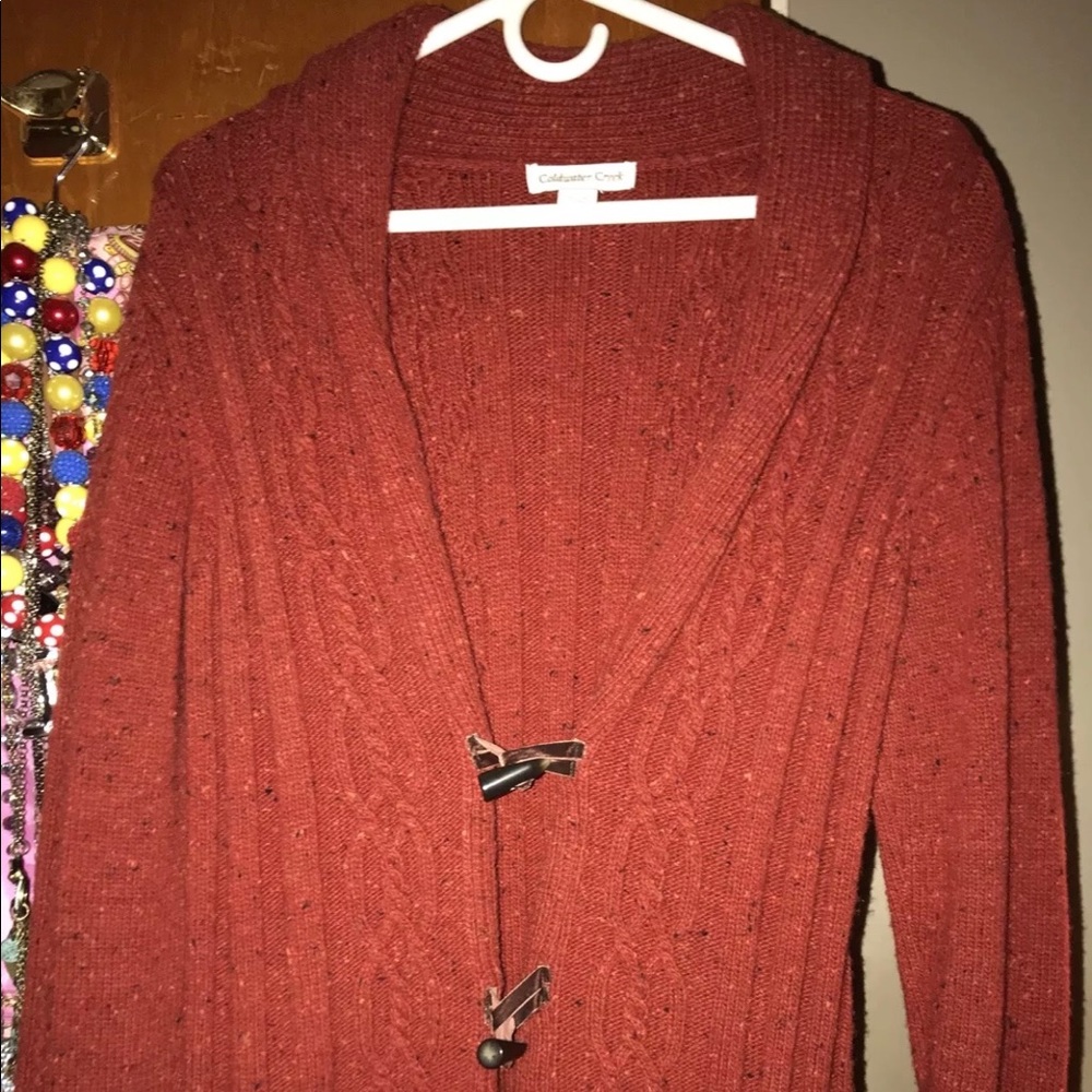 Coldwater Creek Toggle Button Sweater Size Large